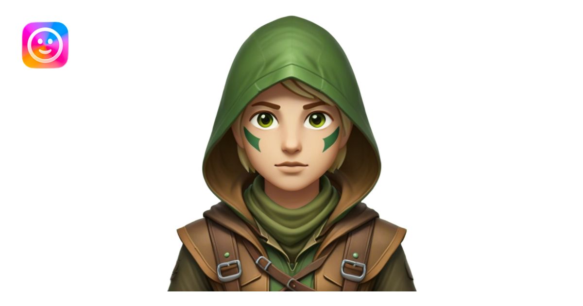 Clash of Clans aesthetic friendly Ranger Portrait Emoji, With a lean ...