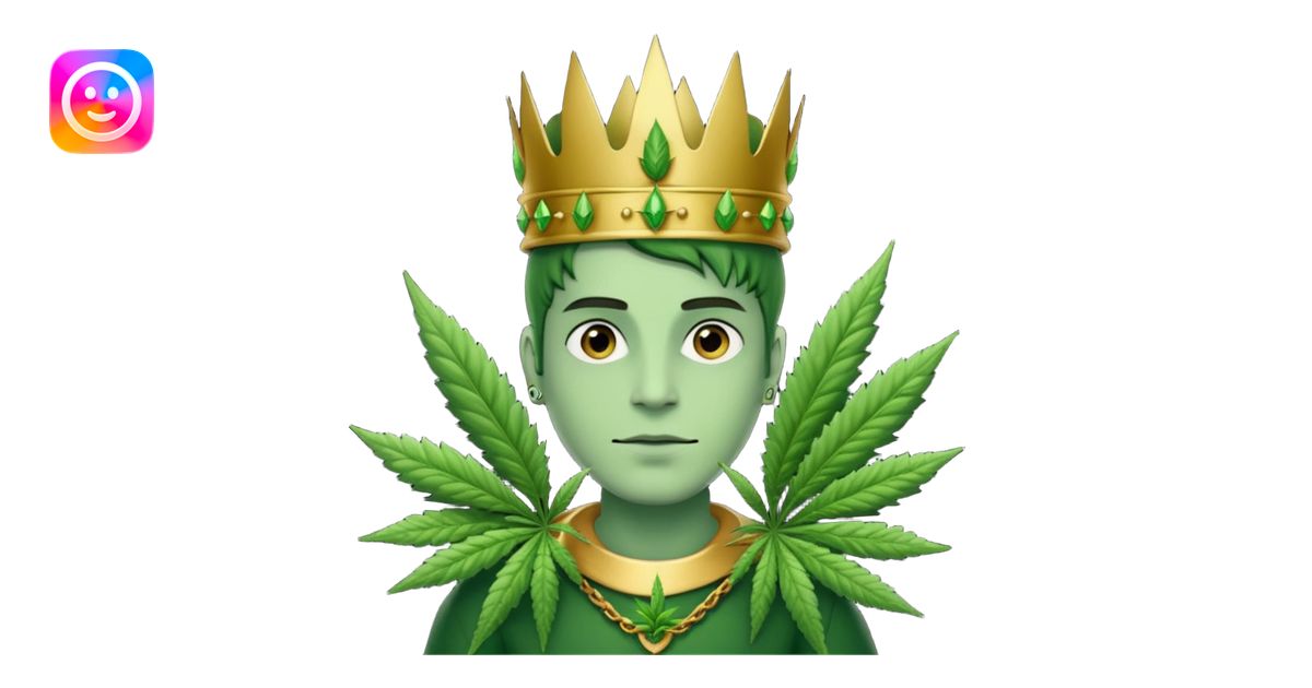 Weed king emoji | AI Emoji Generator