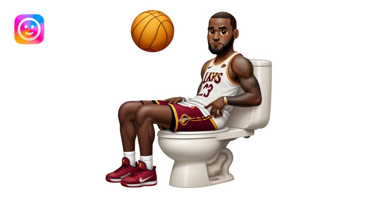 LeBron James pooping emoji | AI Emoji Generator