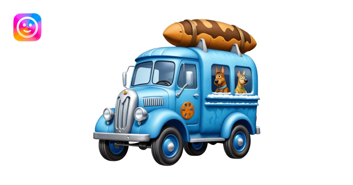 The Flintstones shiny crushed-dark iced-blue frozen Scooby Doo 1912 Bug ...