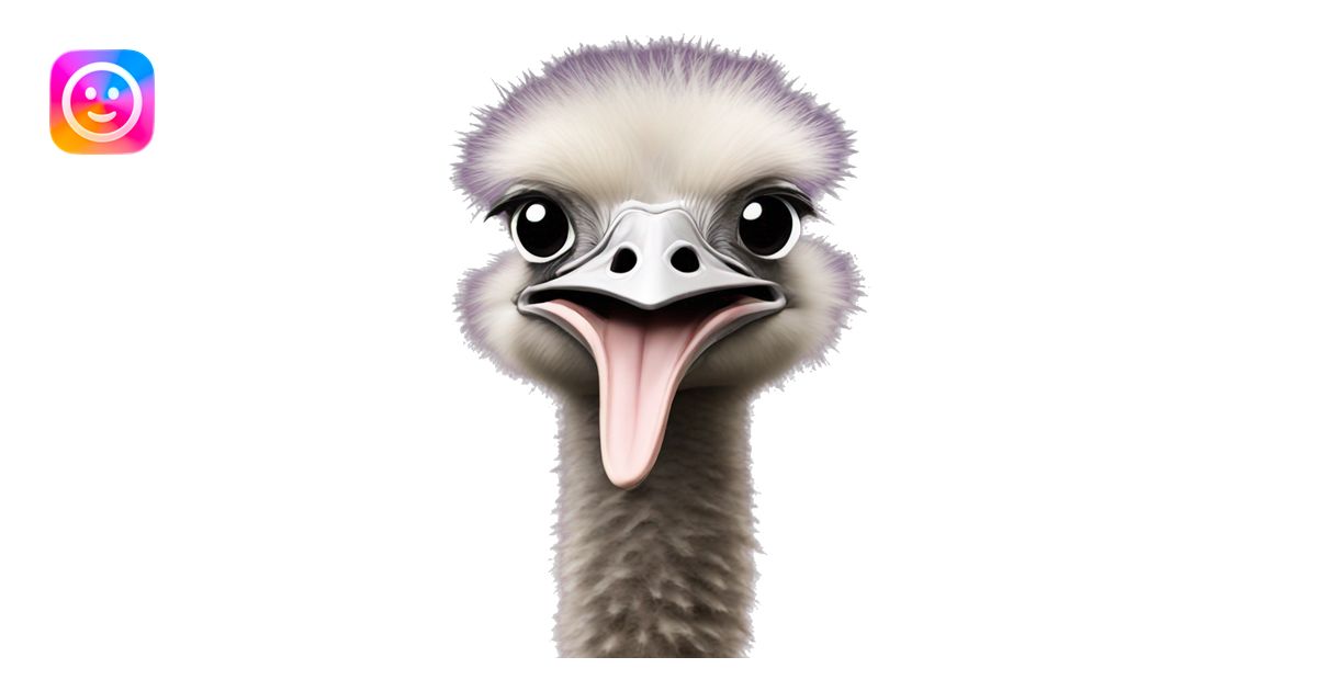 ostrich with head in the ground emoji | AI Emoji Generator