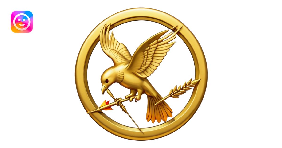 Mockingjay Pin from The Hunger Games emoji | AI Emoji Generator