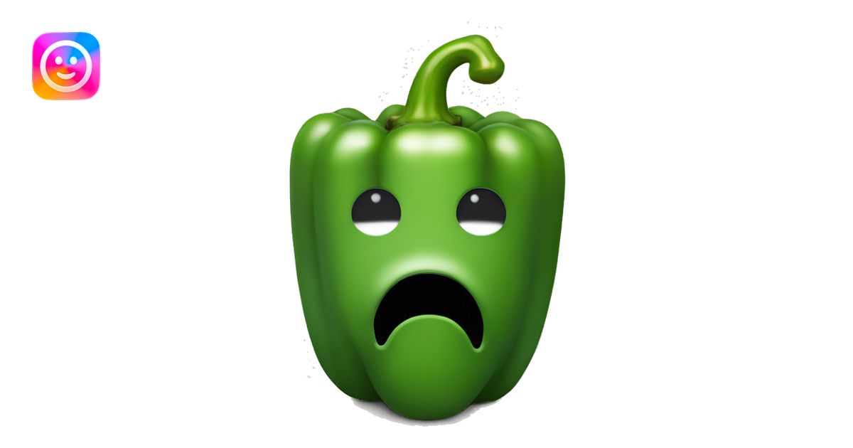 Bell pepper. no face. emoji | AI Emoji Generator
