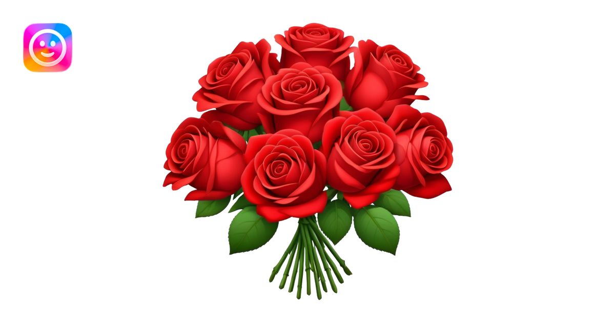 rose bouquet emoji | AI Emoji Generator