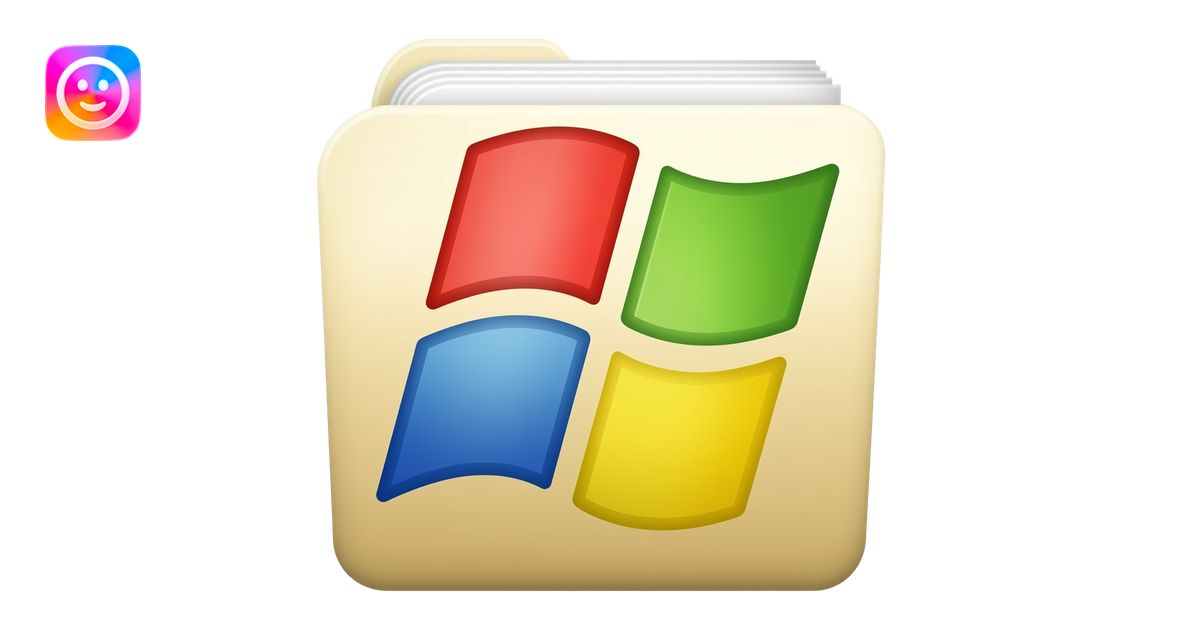 win98 inspired folder icon emoji | AI Emoji Generator