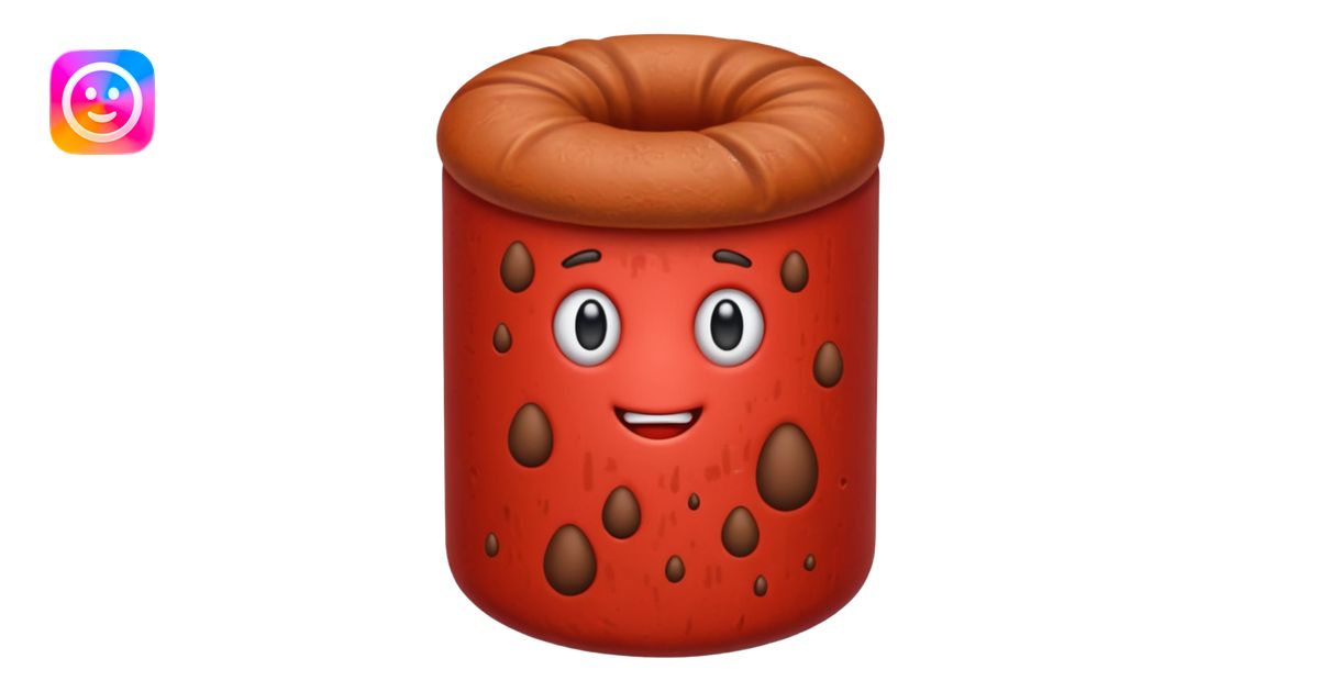 Red poop emoji | AI Emoji Generator