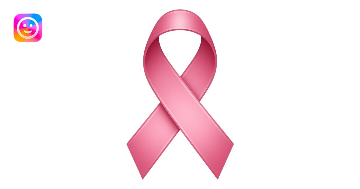 pink breast cancer Ribbon emoji | AI Emoji Generator