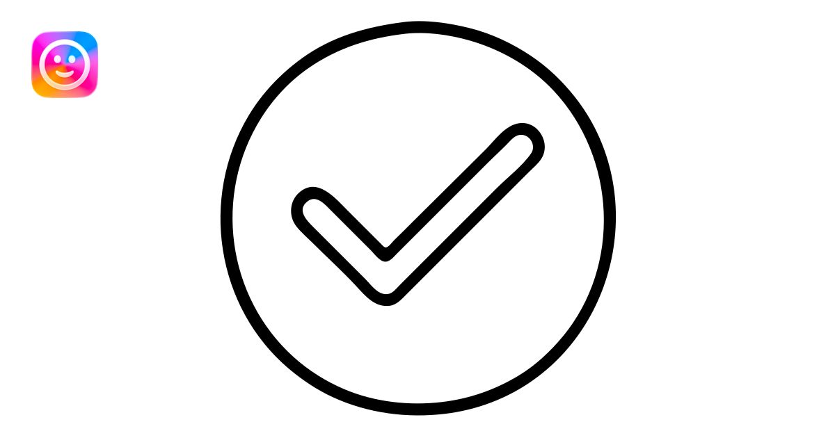 checkbox with check mark inside a circle emoji | AI Emoji Generator