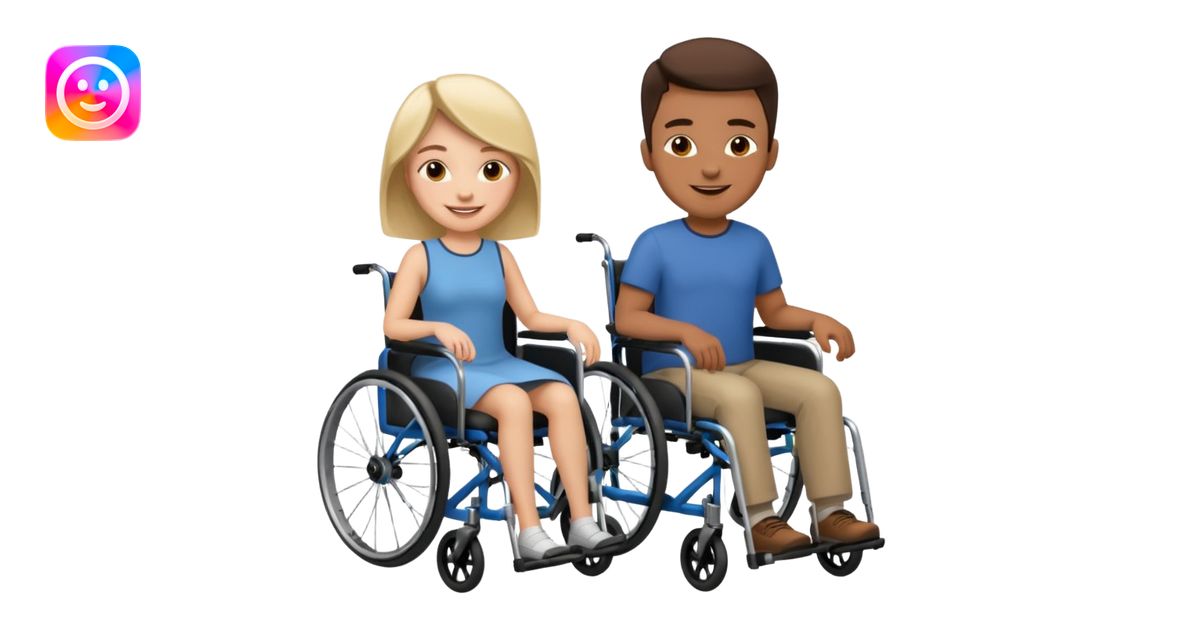 DISABLED PEOPLE MALE AND FEMALE emoji | AI Emoji Generator