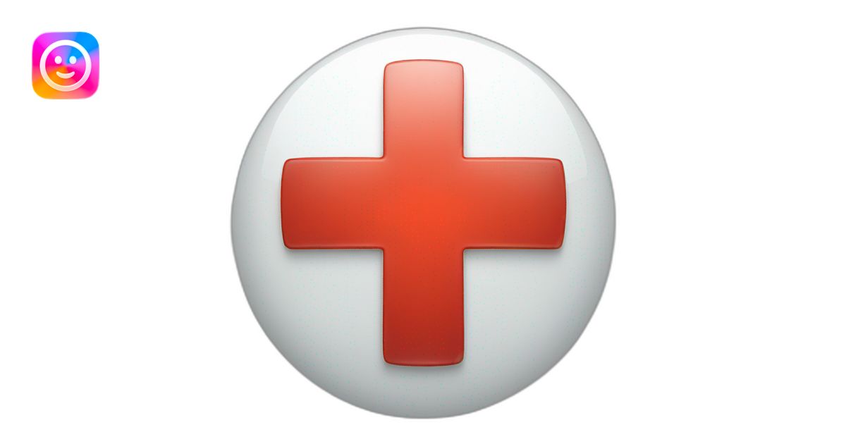 A large red cross mark emoji | AI Emoji Generator