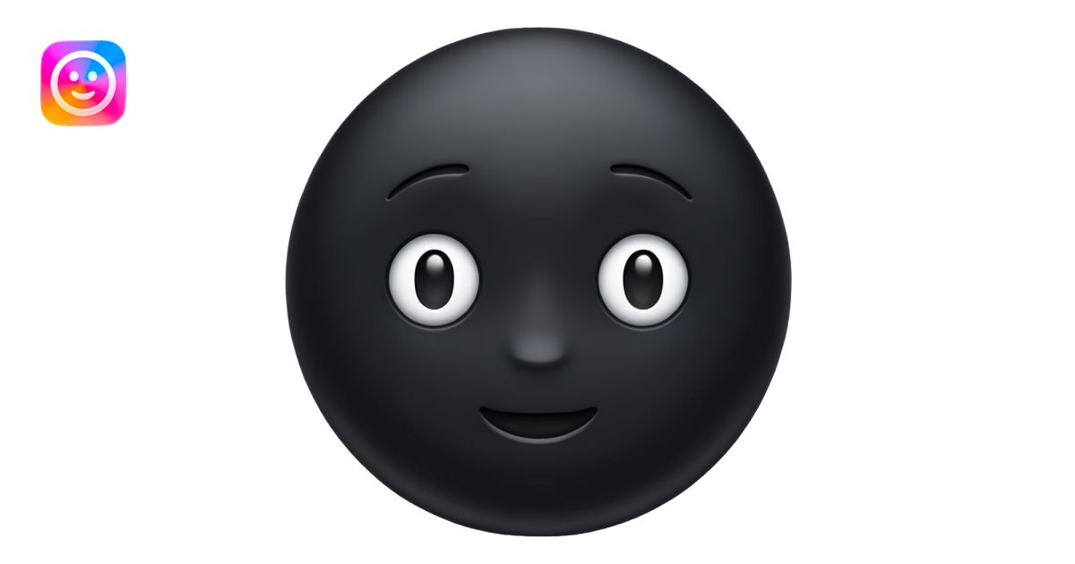 black color emoji | AI Emoji Generator