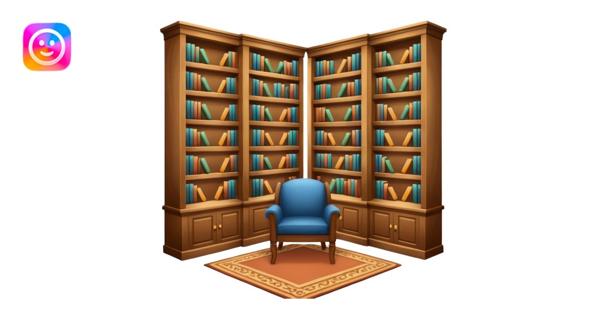 Library emoji | AI Emoji Generator