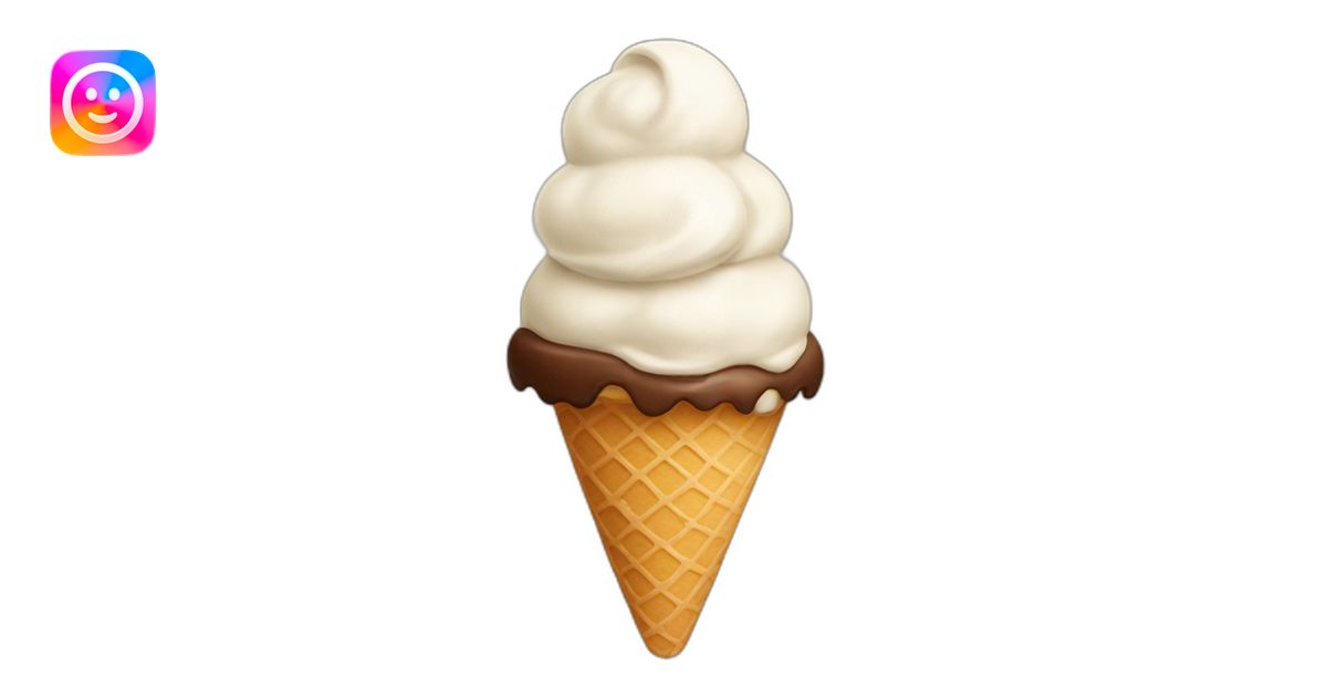 Ice cream emoji | AI Emoji Generator