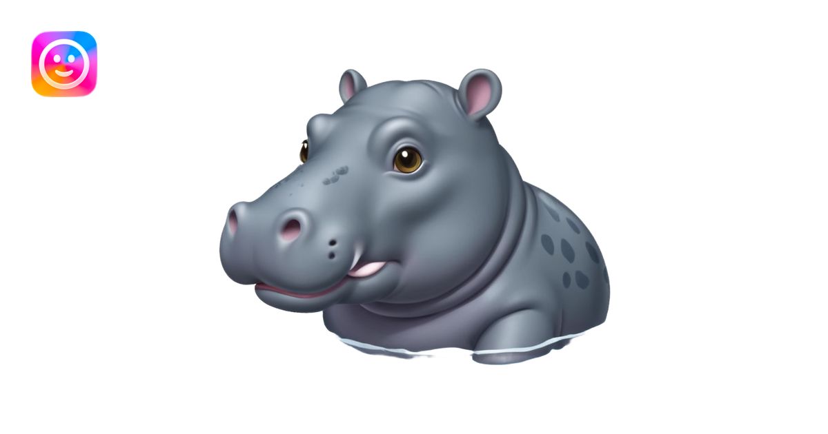 hippopotamus emoji AI Emoji Generator