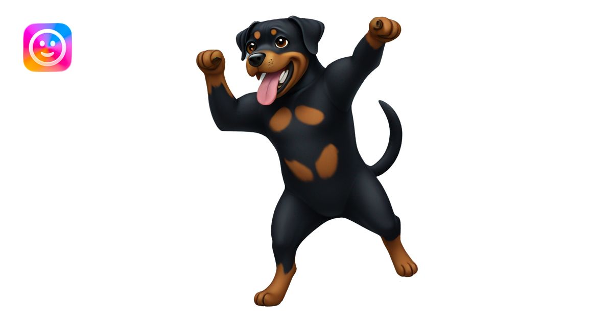 rottweiler dancing emoji | AI Emoji Generator