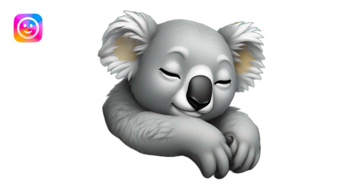 koalas sleeping emoji | AI Emoji Generator