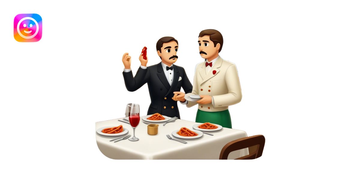1942 murder in an italian restaurant emoji | AI Emoji Generator