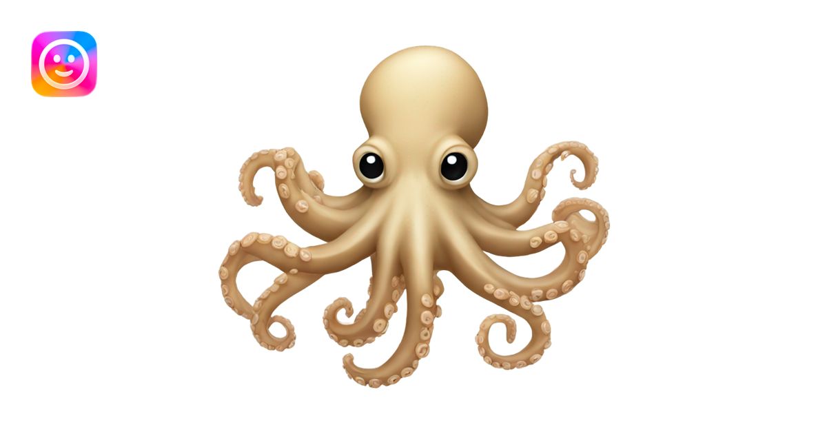 Beige octopus emoji | AI Emoji Generator