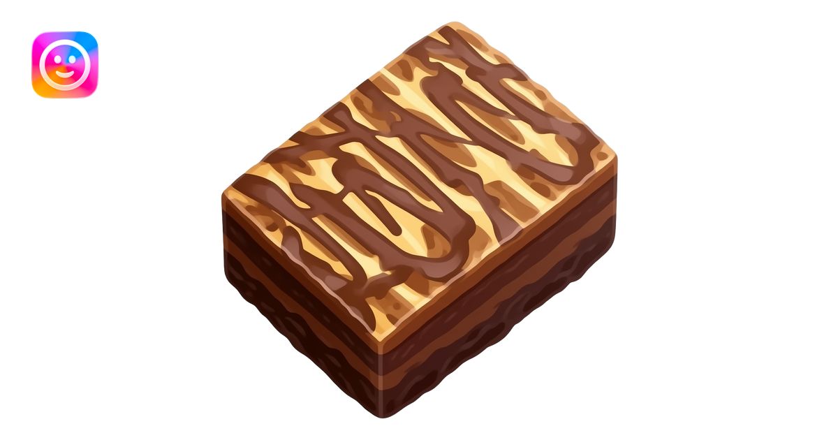 marbled brownie dessert emoji emoji | AI Emoji Generator