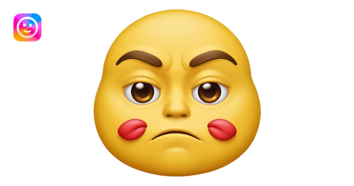 Make a grumpy kiss emoji emoji | AI Emoji Generator