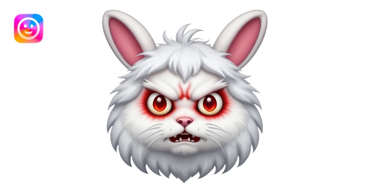 Exorcist demons rabbit emoji | AI Emoji Generator