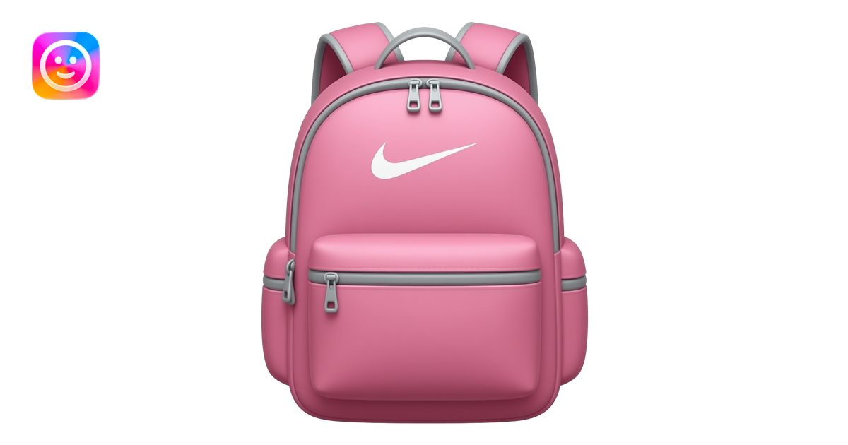 PINK NIKE ELITE BACKPACK EMOJI emoji | AI Emoji Generator