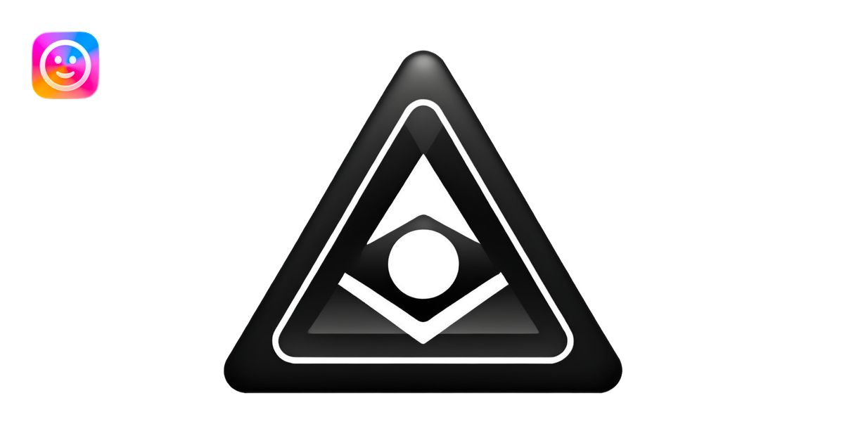minimalist earth alchemy symbol bold inverted triangle horizontal line ...