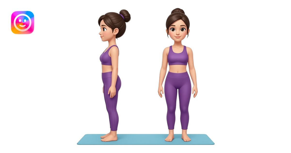 pilates girls doing exercices from side and infront emoji | AI Emoji ...