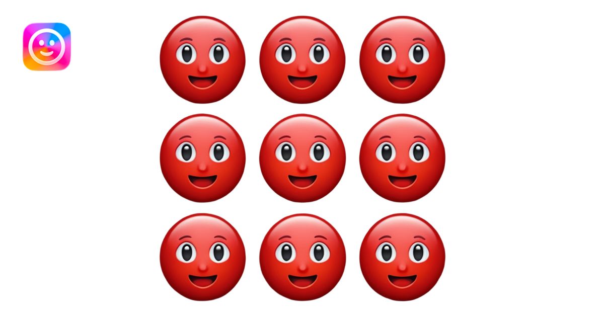 Dark red emojis emoji | AI Emoji Generator
