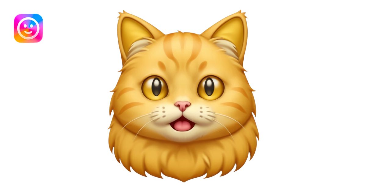 yellow cat (looks like this 😸😺🐱) crying loudly (like this 😭) emoji | AI ...