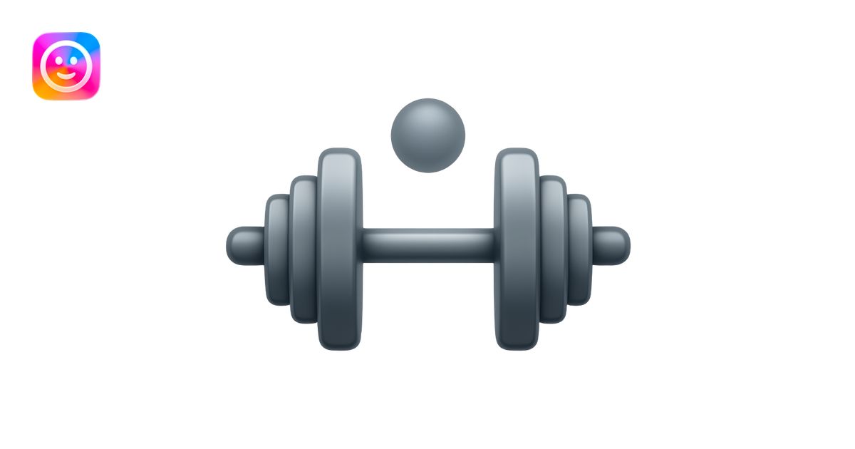 Logo on air salle de sport emoji | AI Emoji Generator