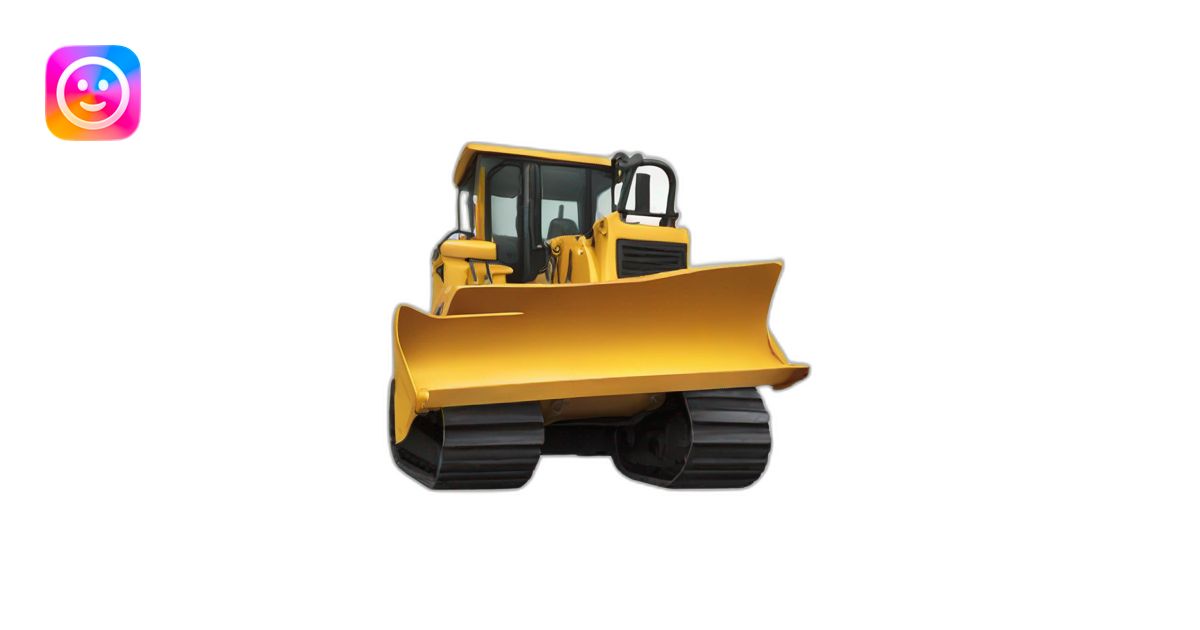 Bulldozer emoji | AI Emoji Generator