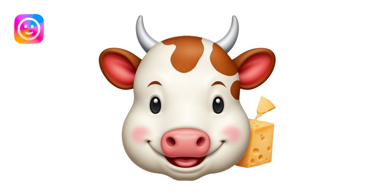 Laughing cow emoji | AI Emoji Generator