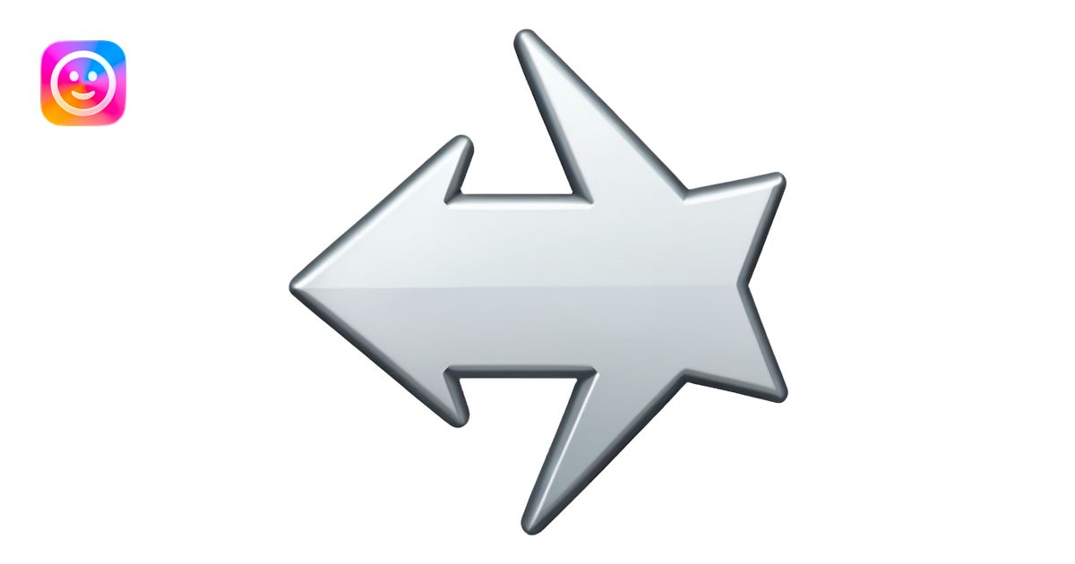 Direction arrow pointing left emoji | AI Emoji Generator