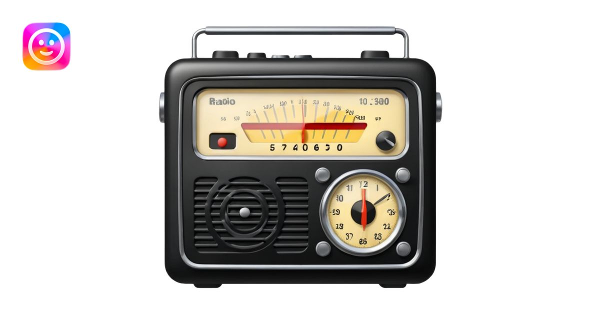 radio how emoji | AI Emoji Generator