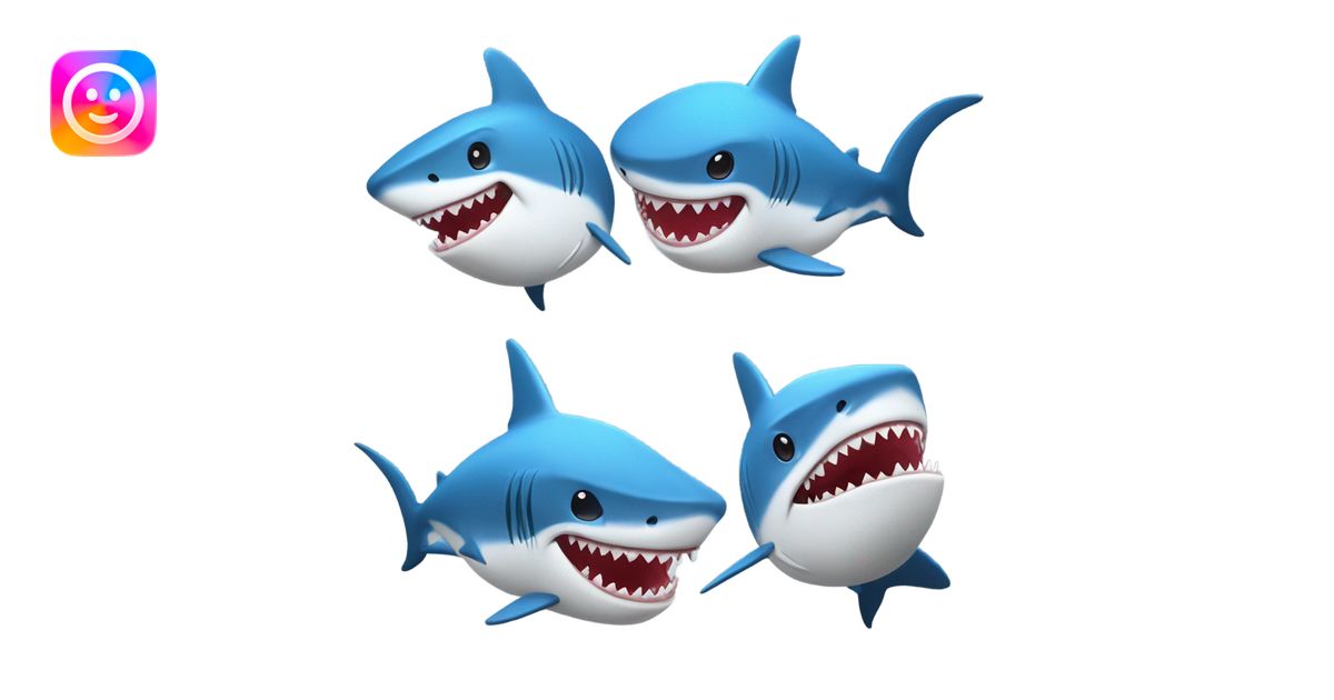 un requin qui fume et qui a une casquette emoji | AI Emoji Generator