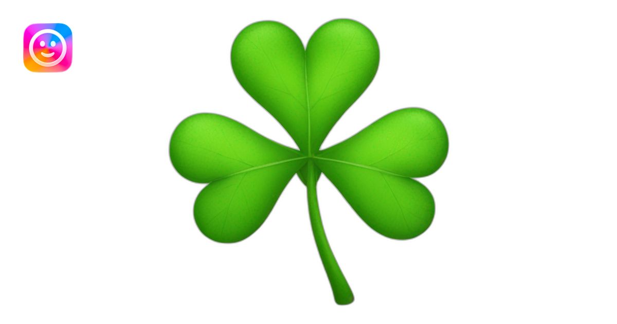 a four-leaf clover emoji | AI Emoji Generator