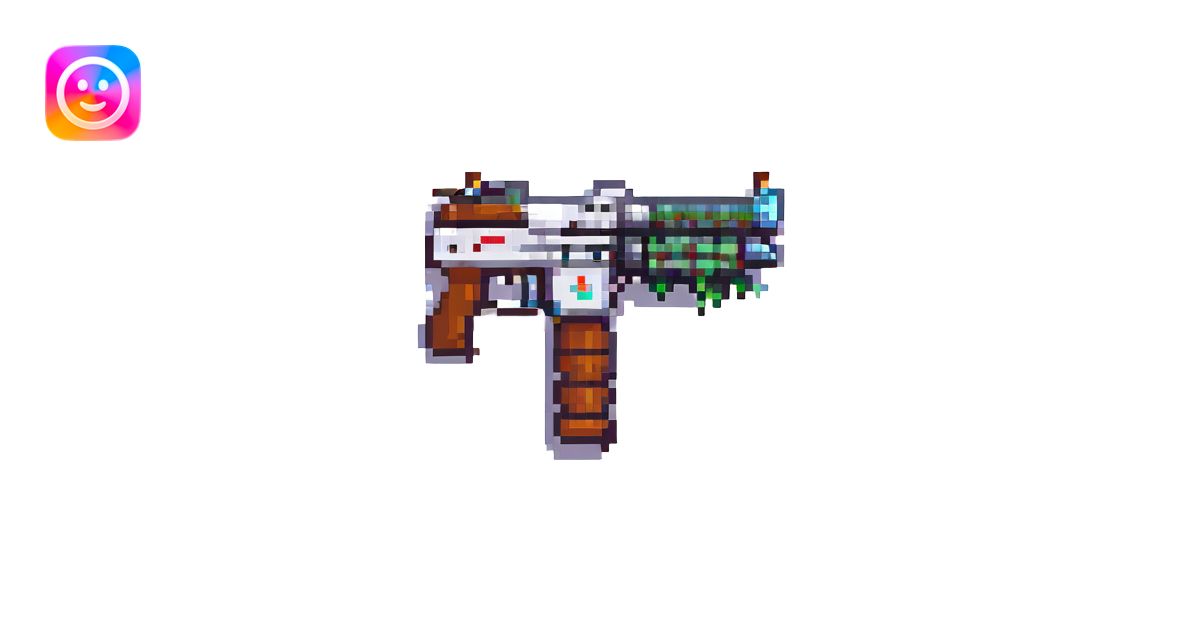 gun pixel art style emoji | AI Emoji Generator