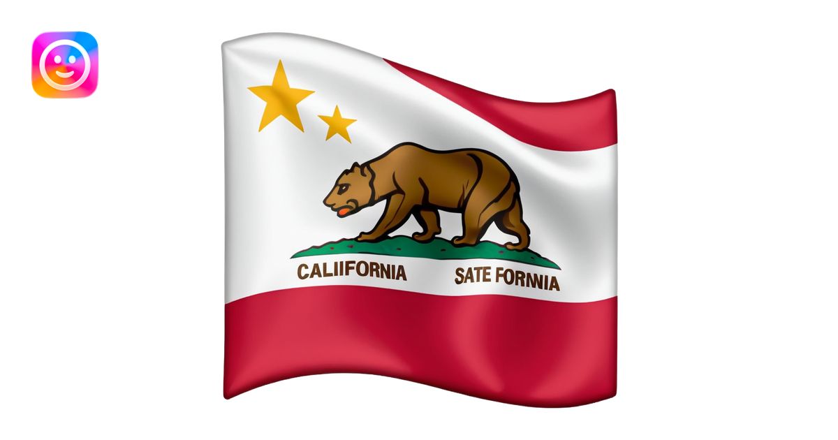 California State Flag Emoji AI Emoji Generator
