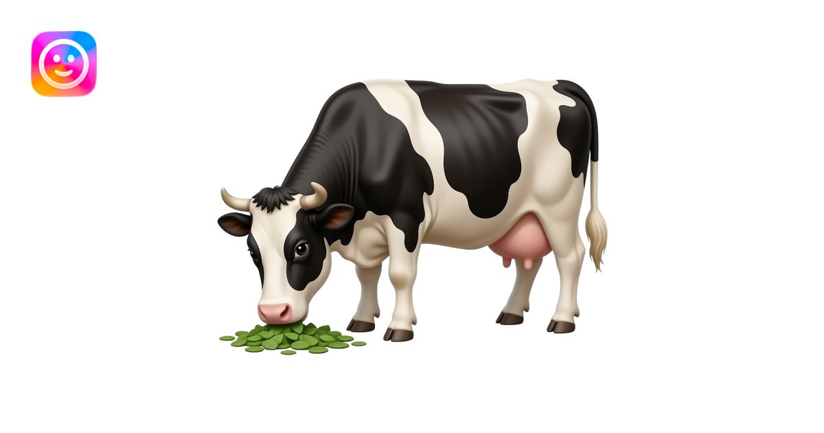 Beef eating a cow emoji | AI Emoji Generator