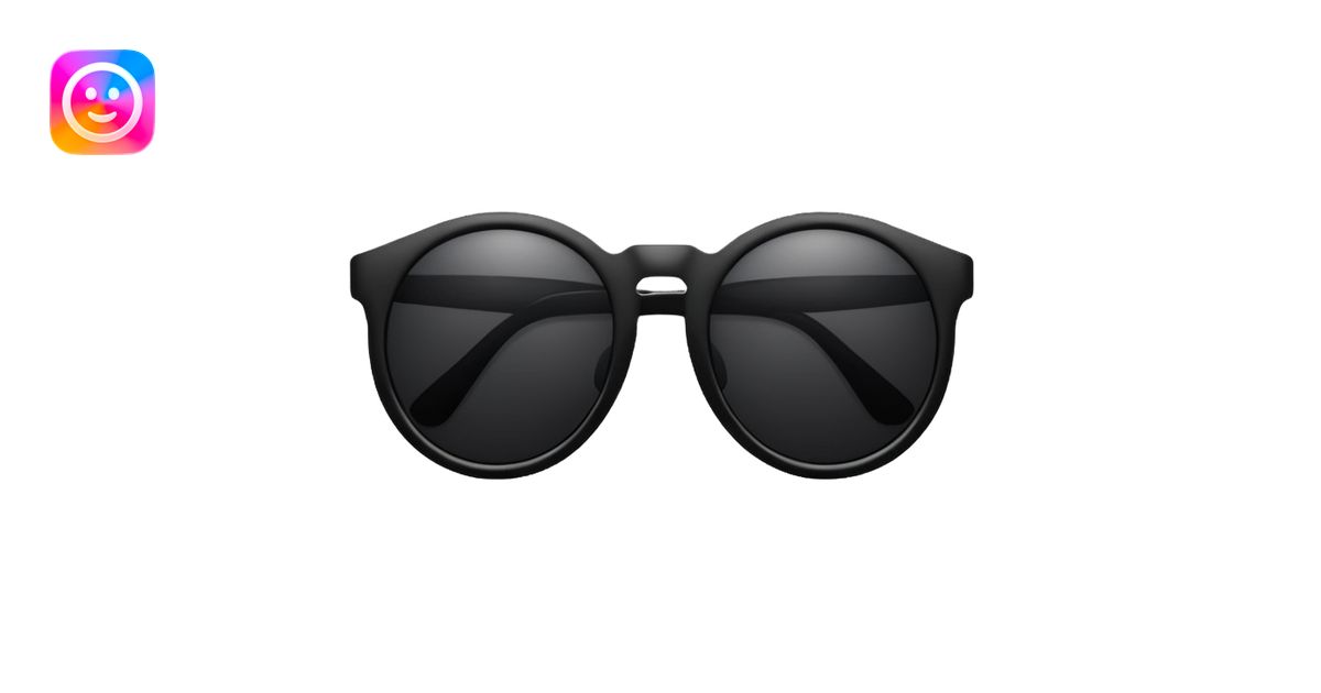 sunglasses with dark reflective lenses emoji | AI Emoji Generator