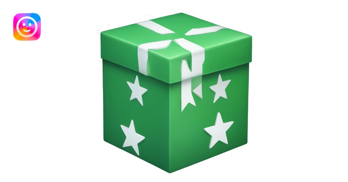 green box with white star inside emoji | AI Emoji Generator