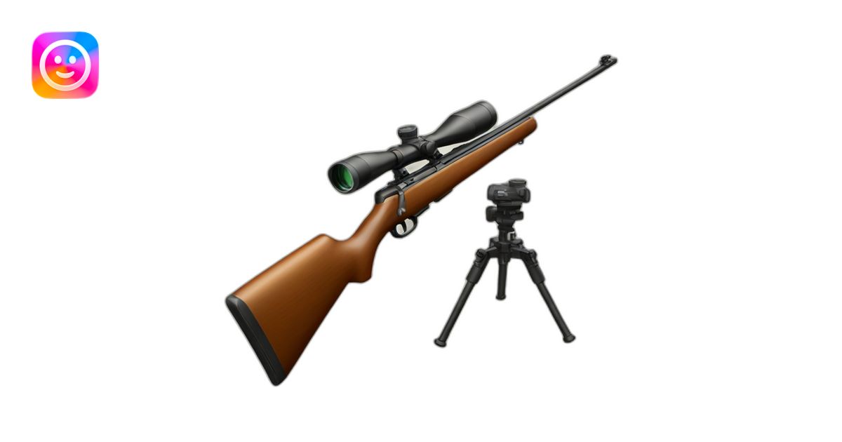 hunting rifle with scope emoji | AI Emoji Generator