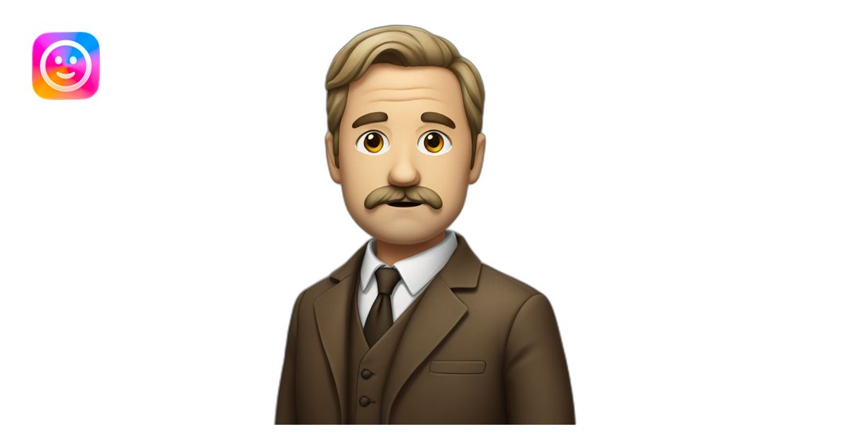 german-politician-with-facial-hair-and-scowl-brown-suit emoji | AI ...