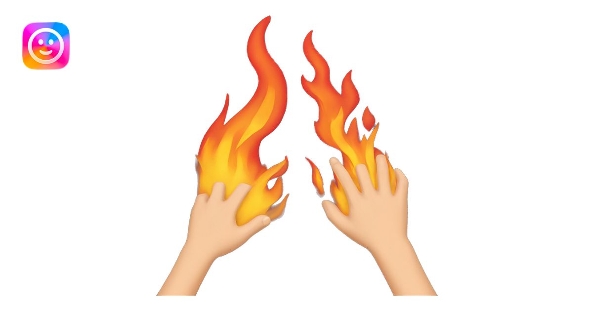 hands creating fire emoji | AI Emoji Generator