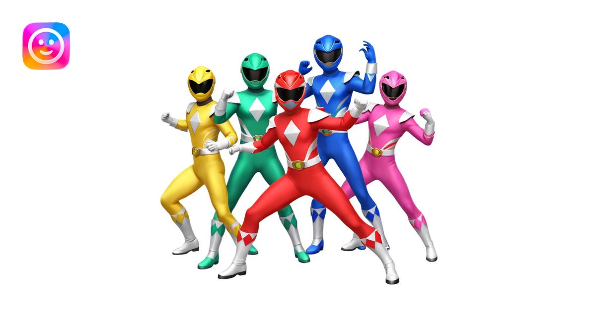 Power rangers emoji | AI Emoji Generator