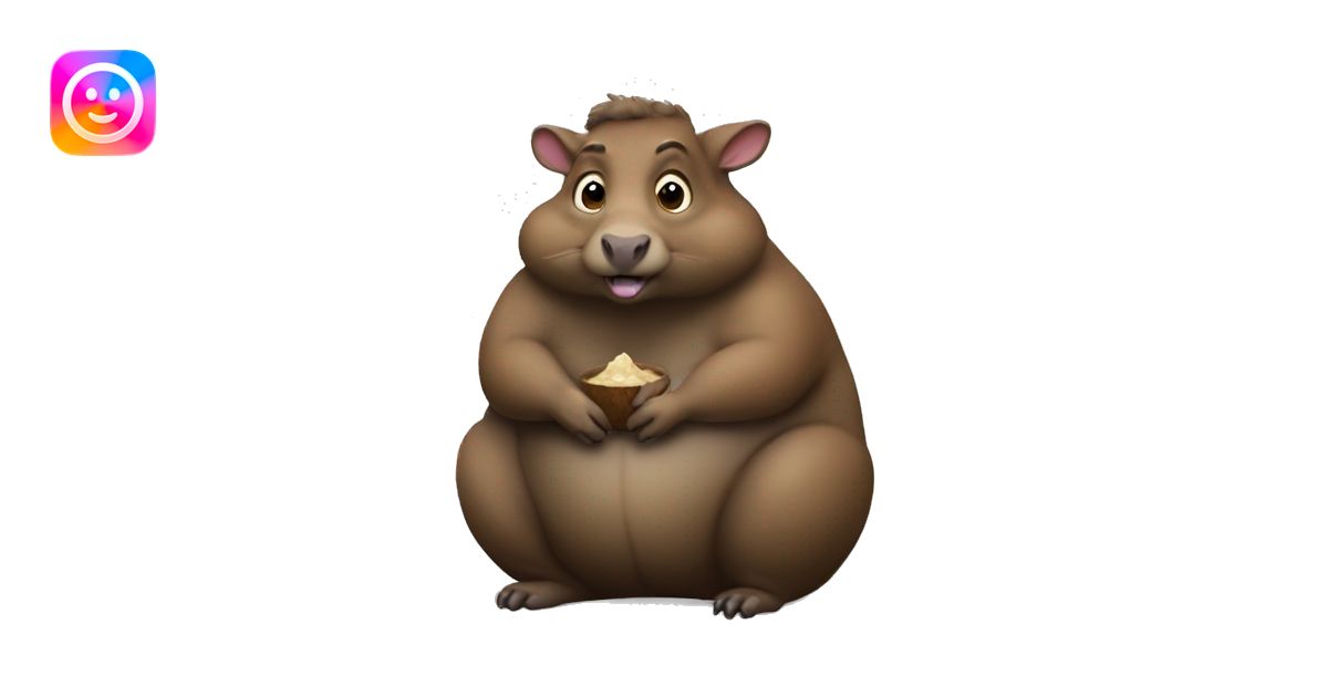 fat water buffalo squirrel emoji | AI Emoji Generator