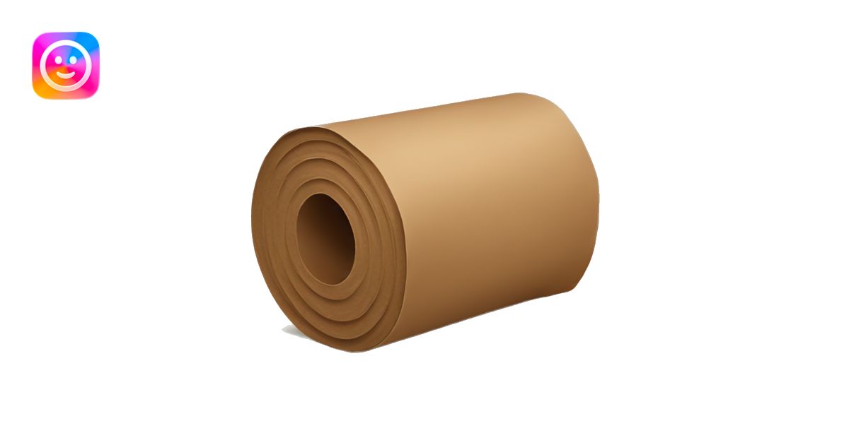 Brown paper roll emoji | AI Emoji Generator