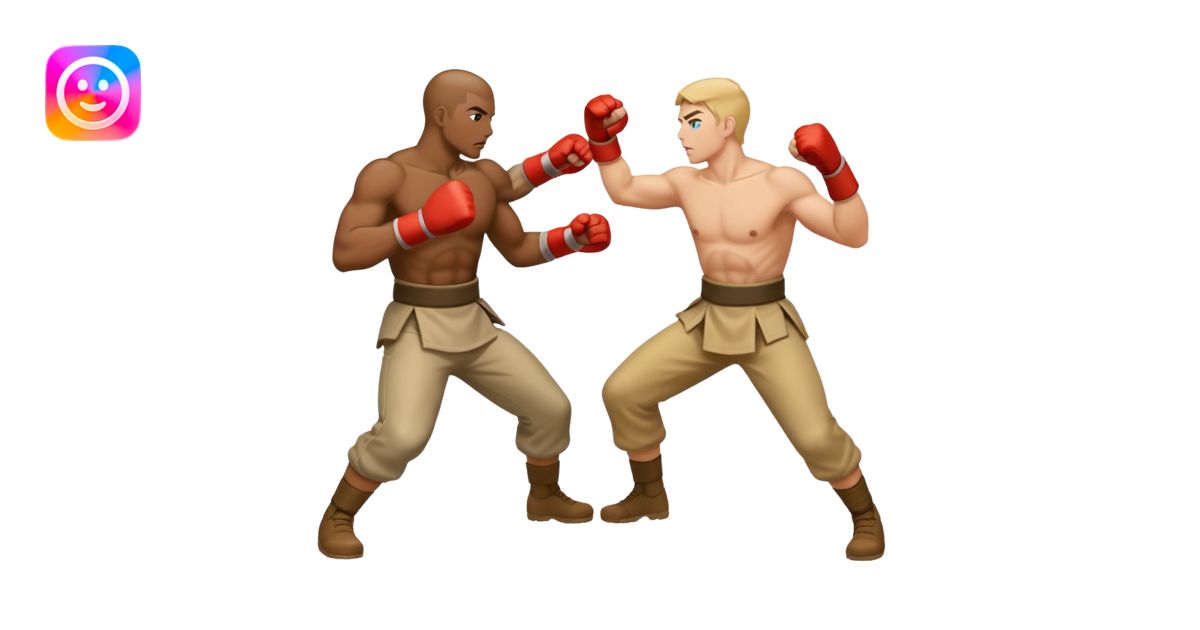 Two people fighting emoji | AI Emoji Generator