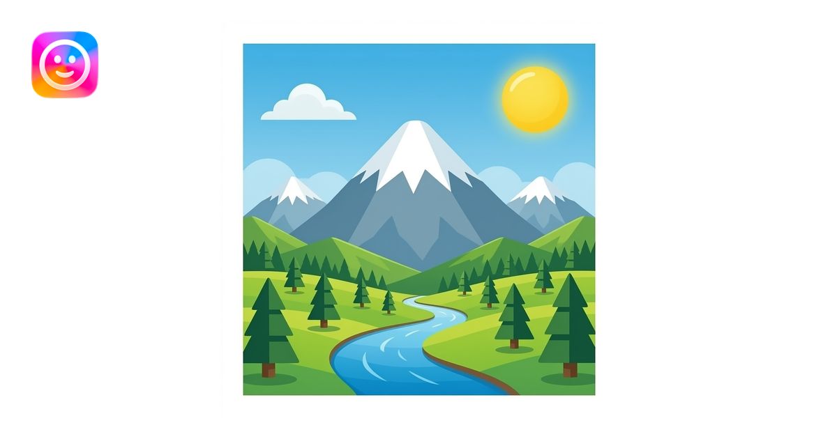 mountain DROP emoji | AI Emoji Generator